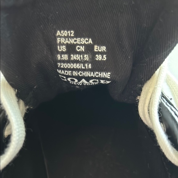 Coach Womens Sneakers Black and Gray - Picture 2 of 6